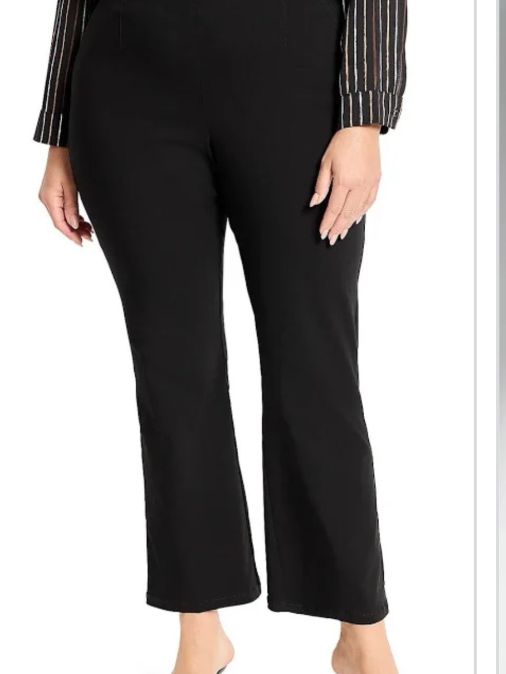 NIC+ZOE Wonderstretch Black  Dress Pants, 22W